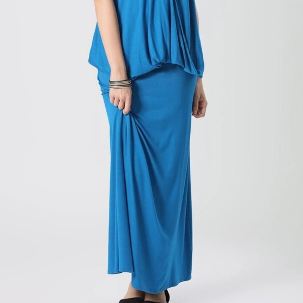 $13 Boho Blue Maxi Skirt
